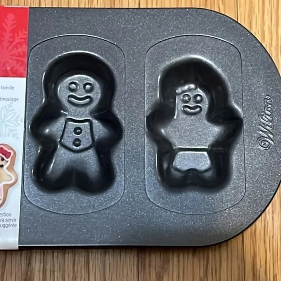 Wilton | Gingerbread family 6 cavities cookie pan NEW non stick - Picture 4 of 7